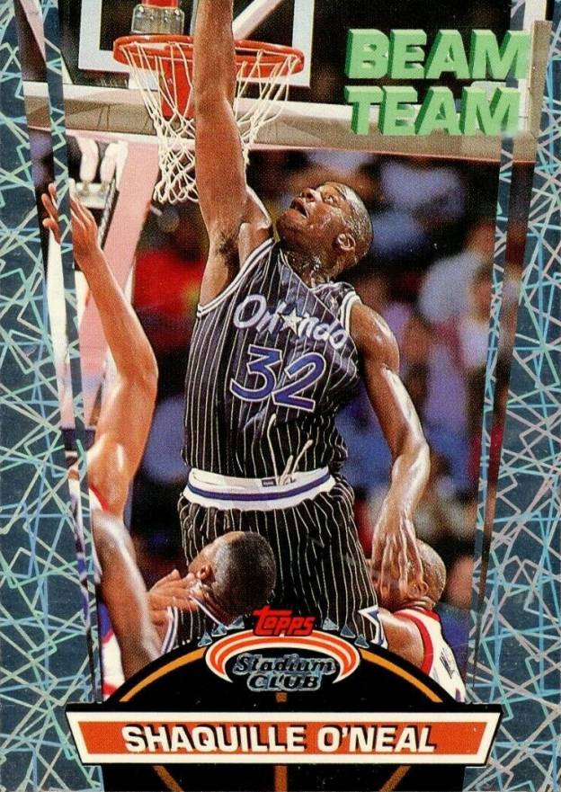 1992 Stadium Club Beam Team Shaquille O'Neal #21 Basketball Card