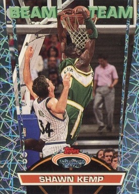 1992 Stadium Club Beam Team Shawn Kemp #3 Basketball Card