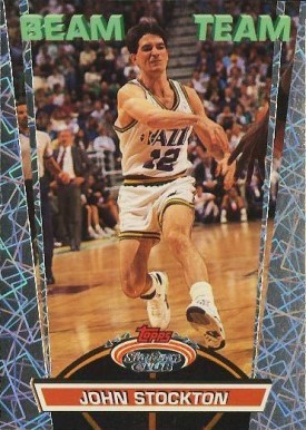 1992 Stadium Club Beam Team John Stockton #11 Basketball Card