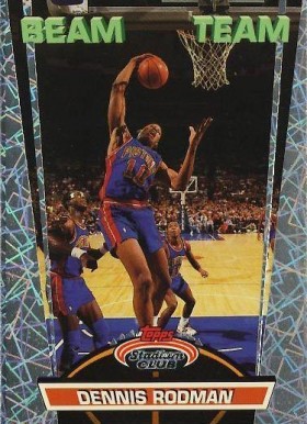 1992 Stadium Club Beam Team Dennis Rodman #19 Basketball Card