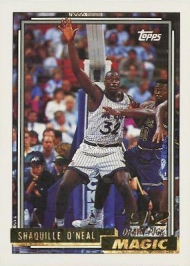 1992 Topps Gold Shaquille O'Neal #362 Basketball Card