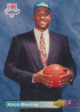 1992 Upper Deck Alonzo Mourning #2 Basketball Card