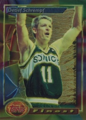1993 Finest Detlef Schrempf #28 Basketball Card
