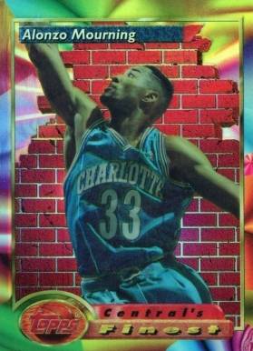 1993 Finest Alonzo Mourning #104 Basketball Card