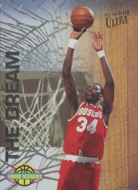 1993 Ultra Famous Nicknames Hakeem Olajuwon #12 Basketball Card