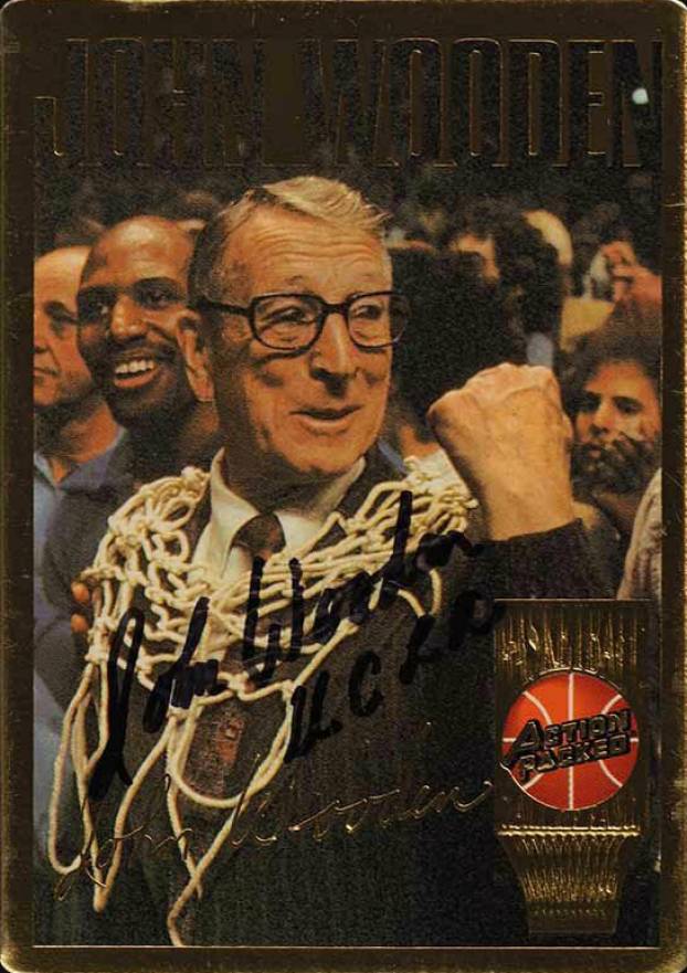 1995 Action Packed Hall of Fame John Wooden #16 Basketball Card