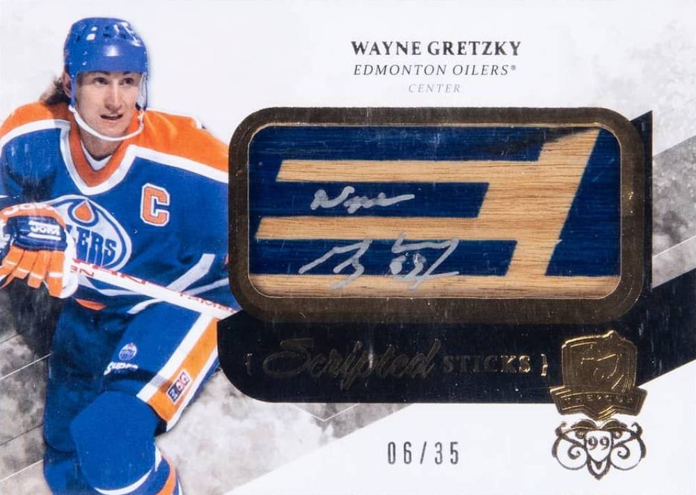 2010 Upper Deck the Cup Scripted Sticks Wayne Gretzky #S-WG Hockey Card