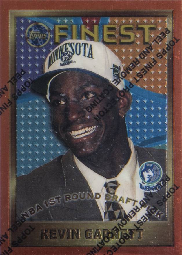 1995 Finest Kevin Garnett #115 Basketball Card
