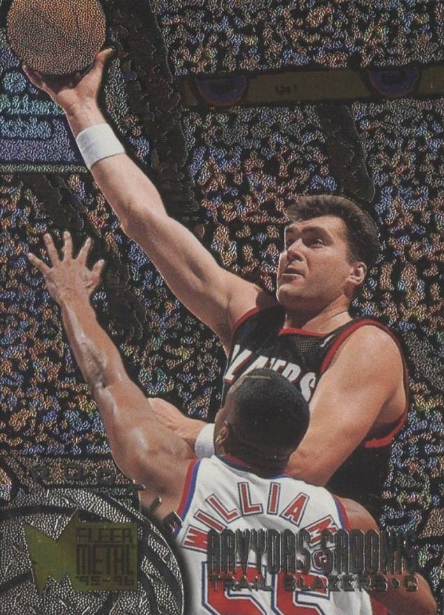 1995 Metal Arvydas Sabonis #184 Basketball Card