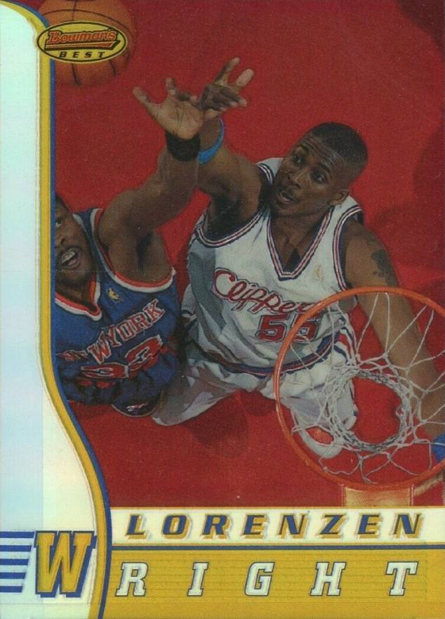 1996 Bowman's Best Rookie Lorenzo Wright #R7 Basketball Card