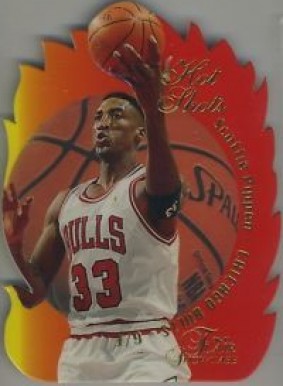 1996 Flair Showcase Hot Shots Scottie Pippen #9 Basketball Card