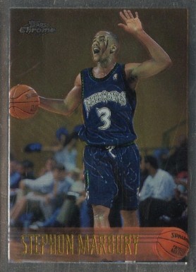1996 Topps Chrome Stephon Marbury #177 Basketball Card