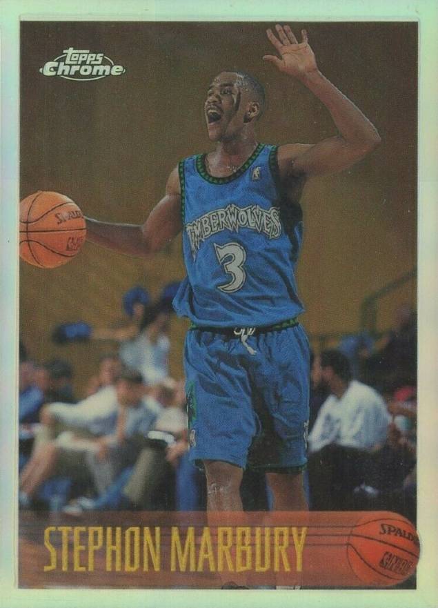 1996 Topps Chrome Stephon Marbury #177 Basketball Card