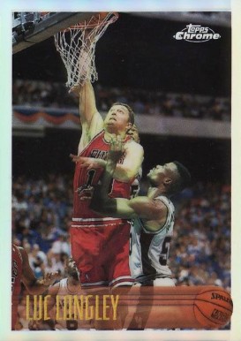 1996 Topps Chrome Luc Longley #164 Basketball Card