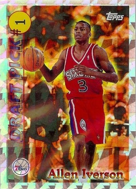1996 Topps Draft Redemption Allen Iverson #DP1 Basketball Card