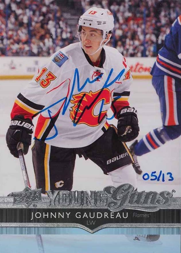 2015 Upper Deck Buybacks Autograph Johnny Gaudreau #211 Hockey Card