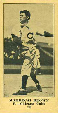 1916 Sporting News & Blank Mordecai Brown #23b Baseball Card