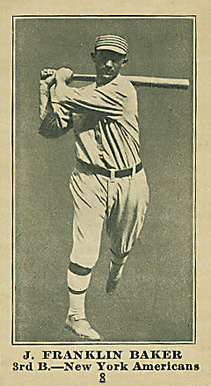 1916 Sporting News & Blank J. Franklin Baker #8 Baseball Card