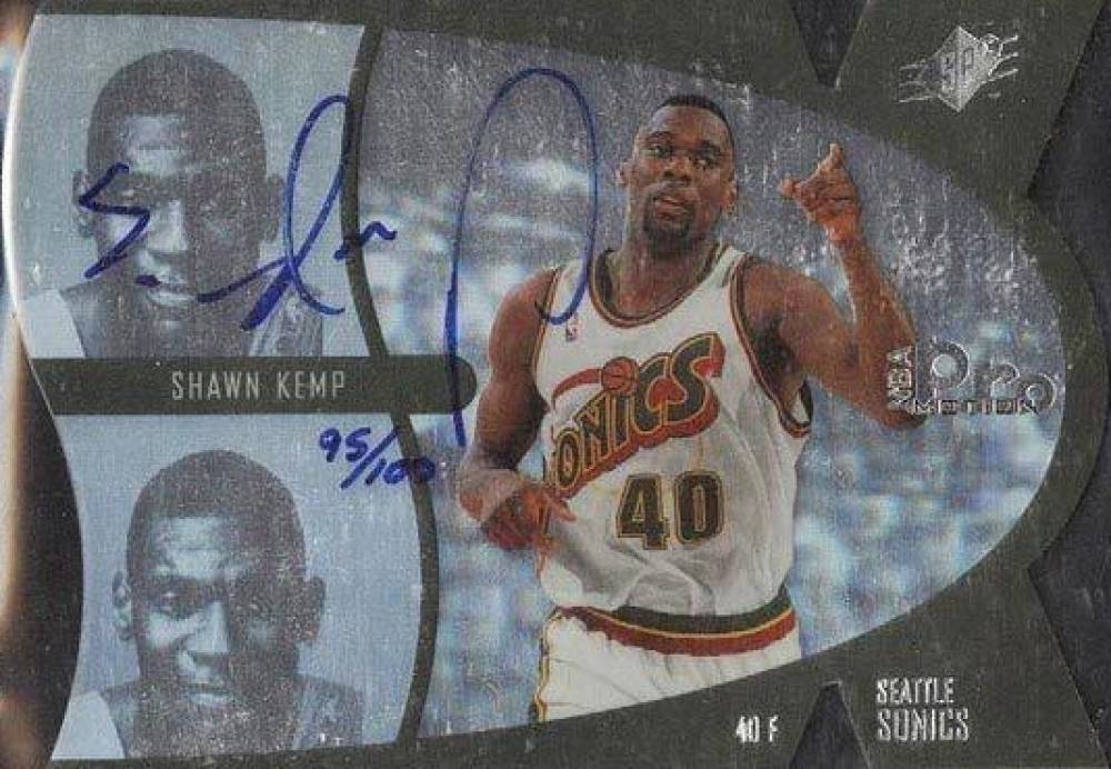 1997 SPx ProMotion Shawn Kemp #4 Basketball Card