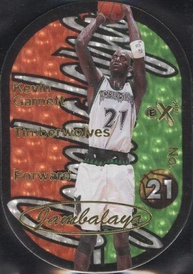 1997 Skybox E-X2001 Jambalaya Kevin Garnett #5 Basketball Card