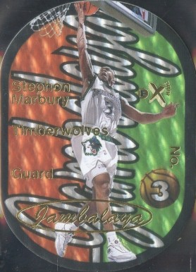 1997 Skybox E-X2001 Jambalaya Stephon Marbury #10 Basketball Card