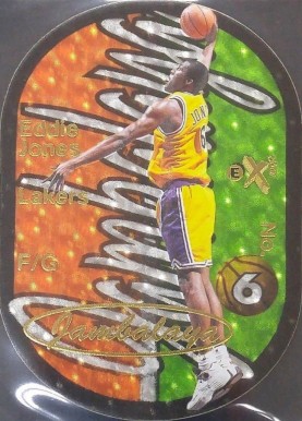 1997 Skybox E-X2001 Jambalaya Eddie Jones #15 Basketball Card