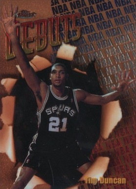 1997 Finest Tim Duncan #101 Basketball Card
