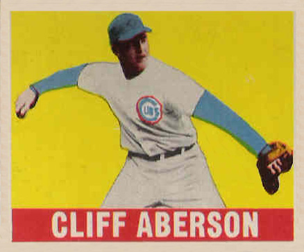 1948 Leaf Cliff Aberson #136f Baseball Card
