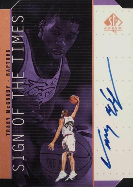 1998 SP Authentic Sign of the Times  Tracy McGrady #MG Basketball Card
