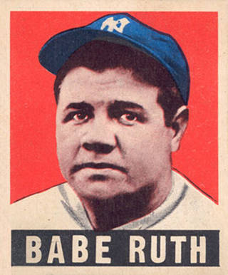 1948 Leaf Babe Ruth #3 Baseball Card