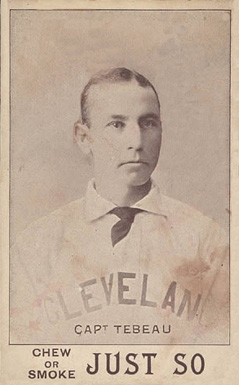 1893 Just So Tobacco Capt. Tebeau #10 Baseball Card
