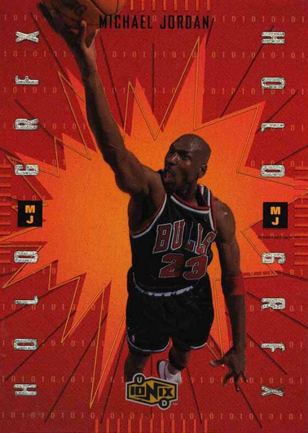 1998 Upper Deck Ionix Hologrxfx Michael Jordan #MJ5 Basketball Card