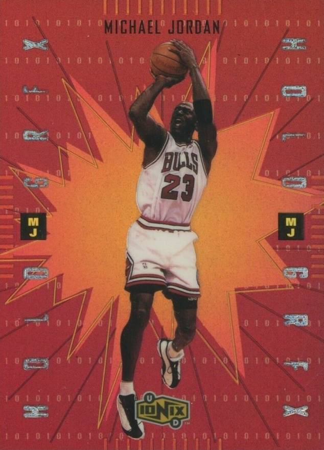1998 Upper Deck Ionix Hologrxfx Michael Jordan #MJ10 Basketball Card