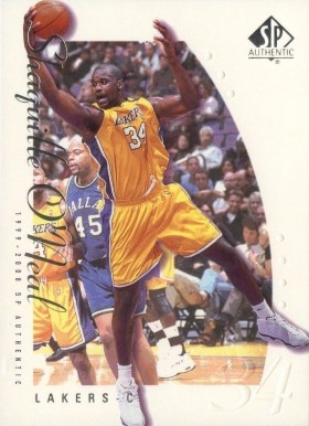 1999 SP Authentic Shaquille O'Neal #39 Basketball Card