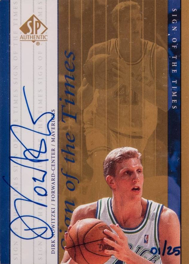 1999 SP Authentic Sign of the Times Dirk Nowitzki #DN Basketball Card