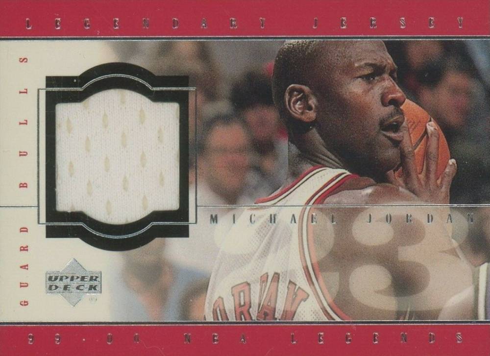 1999 Upper Deck Legends Legendary Jerseys Michael Jordan #MJ-J Basketball Card