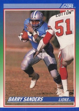 1990 Score Barry Sanders #20 Football Card