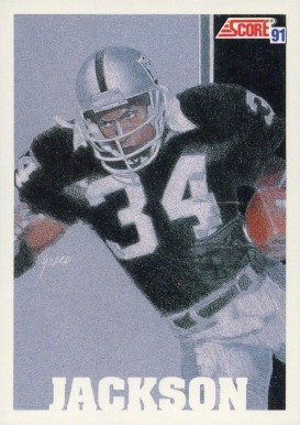 1991 Score Bo Jackson Tm #641 Football Card