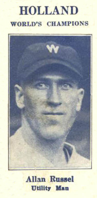 1925 Holland Creameries Allan Russel #3 Baseball Card