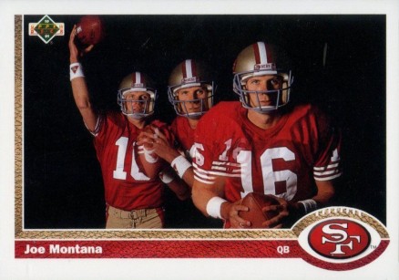 1991 Upper Deck Joe Montana #54 Football Card