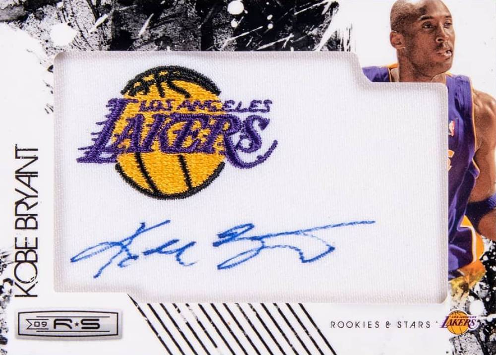 2009 Panini Rookies & Stars Current NBA Team Patches Signatures Kobe Bryant #1 Basketball Card