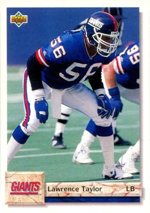 1992 Upper Deck Lawrence Taylor #599 Football Card