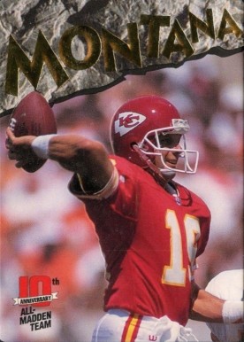 1993 Action Packed All Madden Joe Montana #25 Football Card