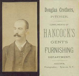 1886 Hancock's Syracuse Stars (Minors) Douglas Crothers #2 Baseball Card