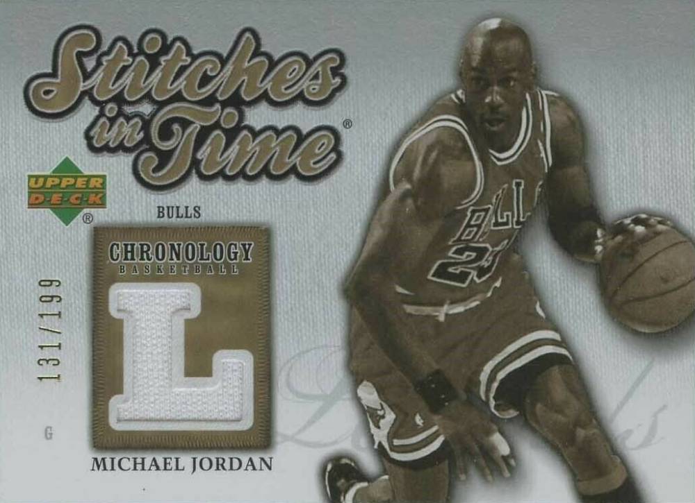 2006 Upper Deck Chronology Stitches in Time Michael Jordan #SITMJ Basketball Card