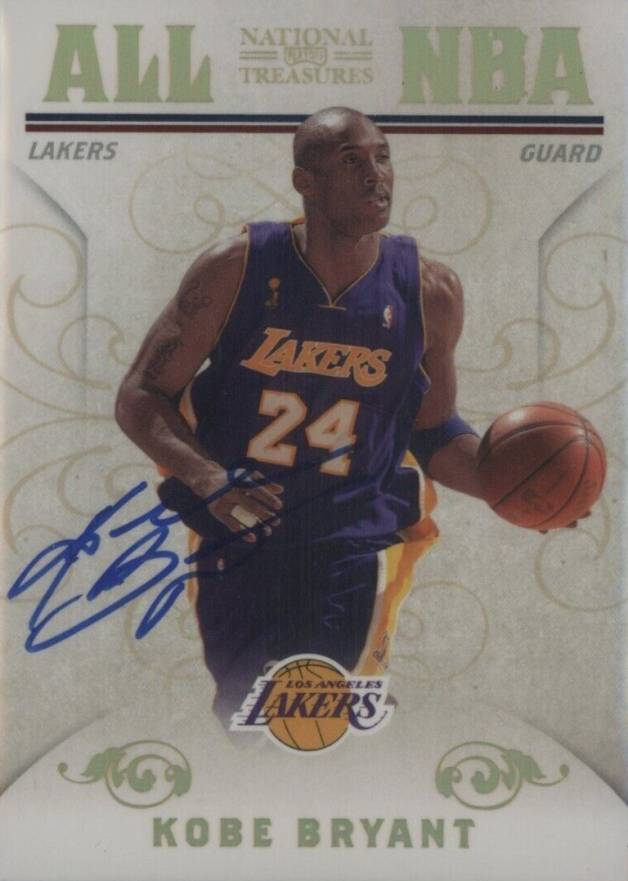 2009 Playoff National Treasures All NBA Kobe Bryant #12 Basketball Card