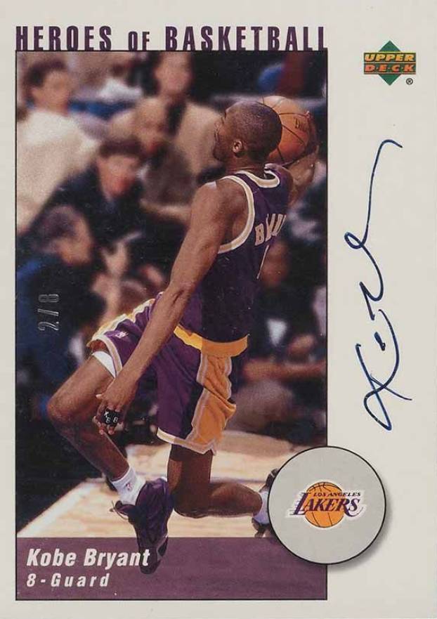 2002 Upper Deck Authentics Heroes of Basketball Kobe Bryant #KB4-A Basketball Card