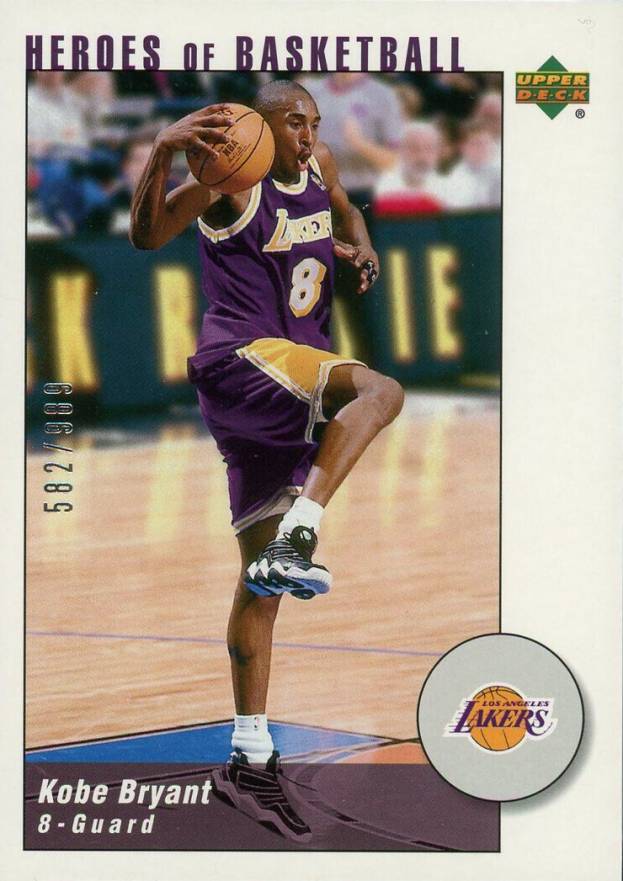 2002 Upper Deck Authentics Heroes of Basketball Kobe Bryant #KB3 Basketball Card