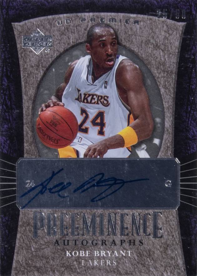 2007 Upper Deck Premier Preeminence Kobe Bryant #PE-KB Basketball Card