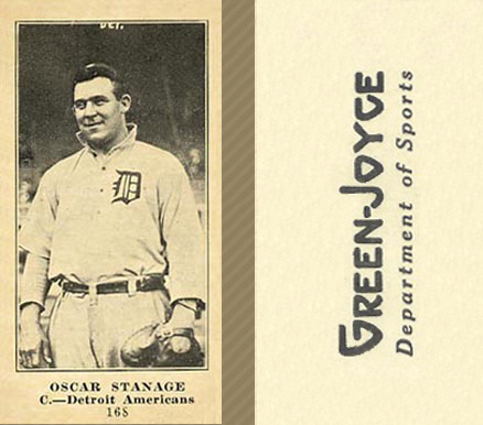 1916 Green-Joyce Oscar Stanage #168B (Portrait) Baseball Card